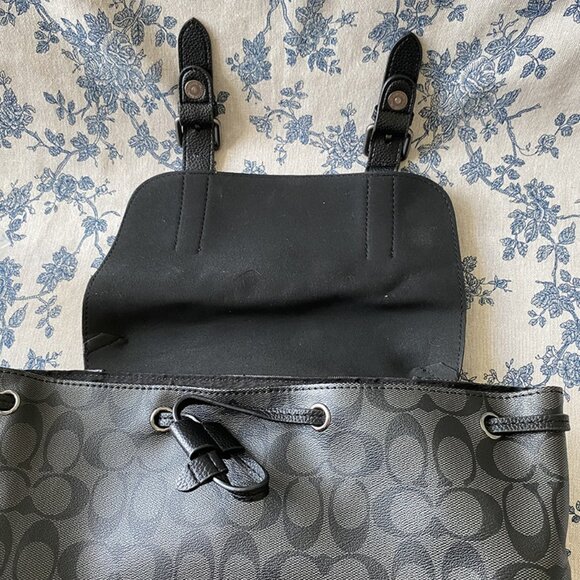 Coach Black Backpack - Picture 7 of 11